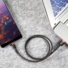 eng pl Baseus Cafule Cable Durable Nylon Braided Wire USB USB C QC3 0 2A 3M black red CATKLF U91 51809 14