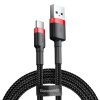 eng pl Baseus Cafule Cable Durable Nylon Braided Wire USB USB C QC3 0 3A 0 5M black red CATKLF A91 46793 1