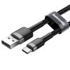 eng pl Baseus Cafule Cable Durable Nylon Braided Wire USB USB C QC3 0 3A 0 5M black grey CATKLF AG1 46794 3