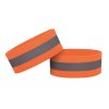 eng pl Reflective strap armband for bike running jogging velcro 4cm orange 69192 1