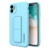 eng pl Wozinsky Kickstand Case flexible silicone cover with a stand iPhone 11 light blue 69447 1