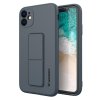 eng pl Wozinsky Kickstand Case flexible silicone cover with a stand iPhone 11 navy blue 69446 1