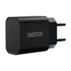 eng pm Choetech mains charger EU fast charging adapter USB Type C Power Delivery 20W 3A black PD5005 EU BK 89354 1