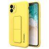 eng pl Wozinsky Kickstand Case Silicone Stand Cover for Samsung Galaxy A22 5G Yellow 72928 1