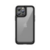48807 outer space case for iphone 12 pro max hard cover with gel frame black