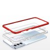 52479 4 akrylovy clear 3v1 obal na samsung galaxy s22 cerveny