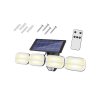 58269 solar wall lamp with adjustment and remote 8 led cob 800lm pir ip65 4800mah