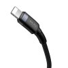 eng pl Baseus Cafule Cable durable nylon cable USB Type C PD Lightning 18W QC3 0 1m black gray CATLKLF G1 52262 6