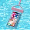 eng pl Waterproof phone case 115 mm x 220 mm pool beach bag light pink 148697 2