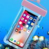 eng pl Waterproof phone case 115 mm x 220 mm pool beach bag light pink 148697 4