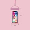 eng pl Waterproof phone case 115 mm x 220 mm pool beach bag light pink 148697 10