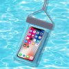 eng pl Waterproof phone pouch 115 mm x 220 mm pool beach bag gray 148693 2