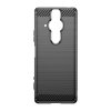 59534 9 carbon case flexible tpu cover for sony xperia pro i black