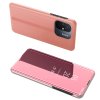 59303 clear view case pro xiaomi redmi 11a poco c55 redmi 12c flip cover pink