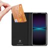 59891 1 dux ducis skin pro case pro sony xperia 1 v flip card wallet stand black