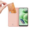 59804 1 dux ducis skin pro case pro xiaomi redmi note 12 5g poco x5 5g cover flip card wallet stand pink