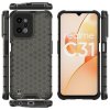 59078 16 honeycomb case armored cover with a gel frame realme c31 black