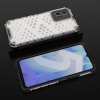 59936 17 honeycomb case armored cover with gel frame vivo y55 y75 y33s iqoo z6 iqoo u5 transparent