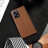 58871 5 pouzdro dux ducis skin x2 pro xiaomi redmi note 12 flip cover stojanek na penezenku hnede