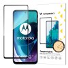 59657 wozinsky tempered glass full glue super tough screen protector full coveraged with frame case friendly for motorola moto g71 5g black