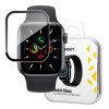 58850 wozinsky watch glass hybrid glass for apple watch 6 40mm watch 5 40mm watch 4 40mm watch se 40mm black
