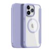 63062 iphone 15 pro max magnetic magsafe flip case dux ducis skin x pro fialove