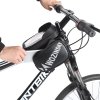 62873 7 wozinsky frame bike bag with phone case 1 5l black wbb21bk