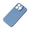 64065 magsafe kompatibilni silikonove pouzdro pro iphone 15 pro max silicone case tmave modre