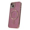 64464 glitter chrome mag case for iphone 15 plus 6 7 quot pink