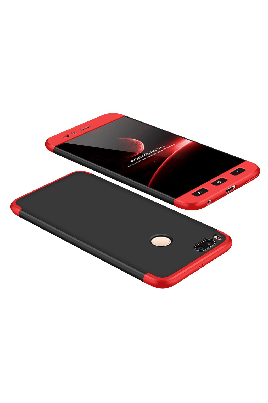 360 oboustranný kryt na Xiaomi Mi A1, Mi 5X červený 5