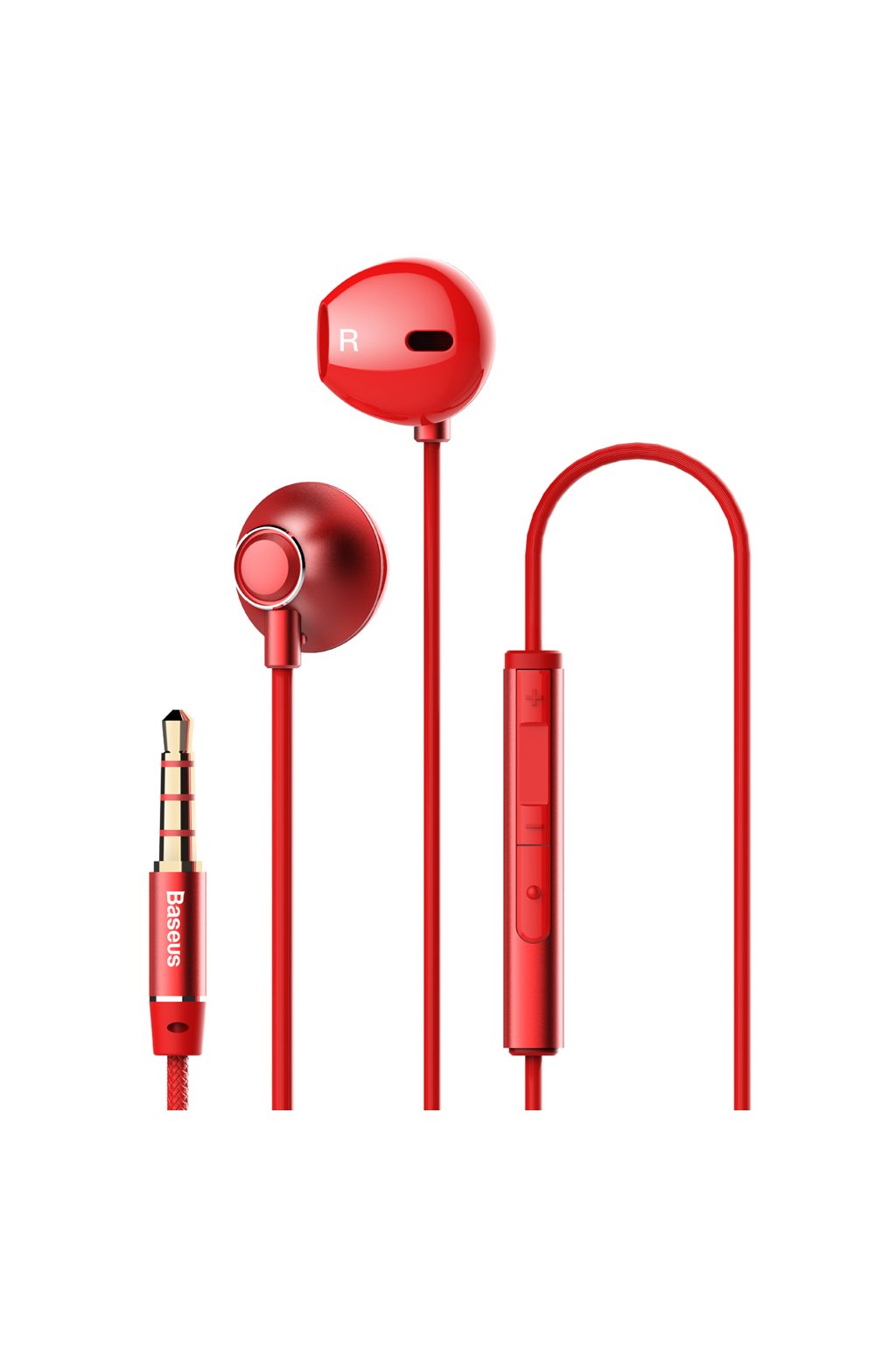 eng pl Baseus Enock H06 Lateral Earphones Earbuds Headphones with Remote Control red NGH06 09 46838 1
