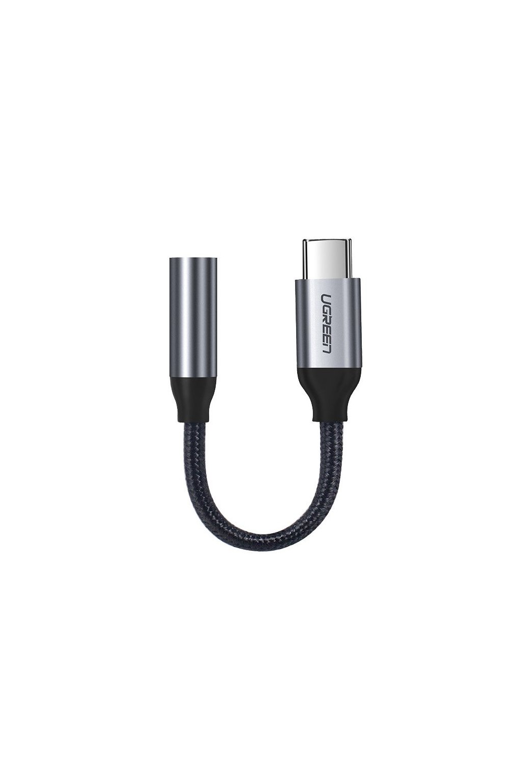 eng pl Ugreen 3 5 mm mini jack to USB Type C headphone adapter 10cm gray 30632 57318 1