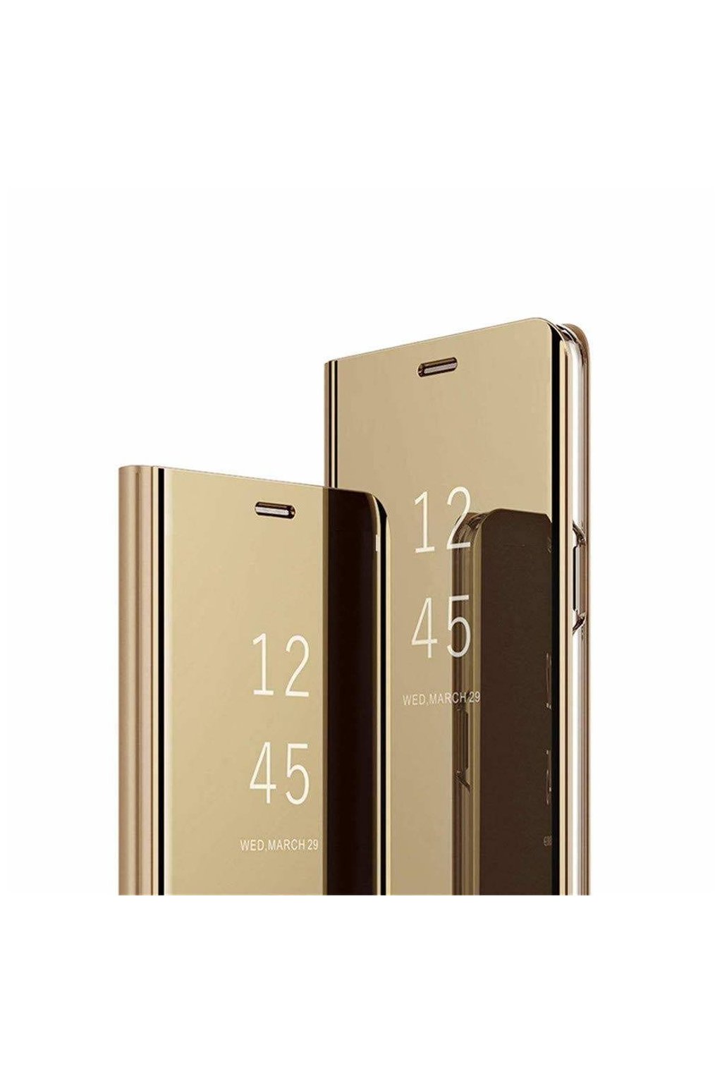 eng pl Case XIAOMI REDMI 9A Clear View Cover flip case gold 70035 1