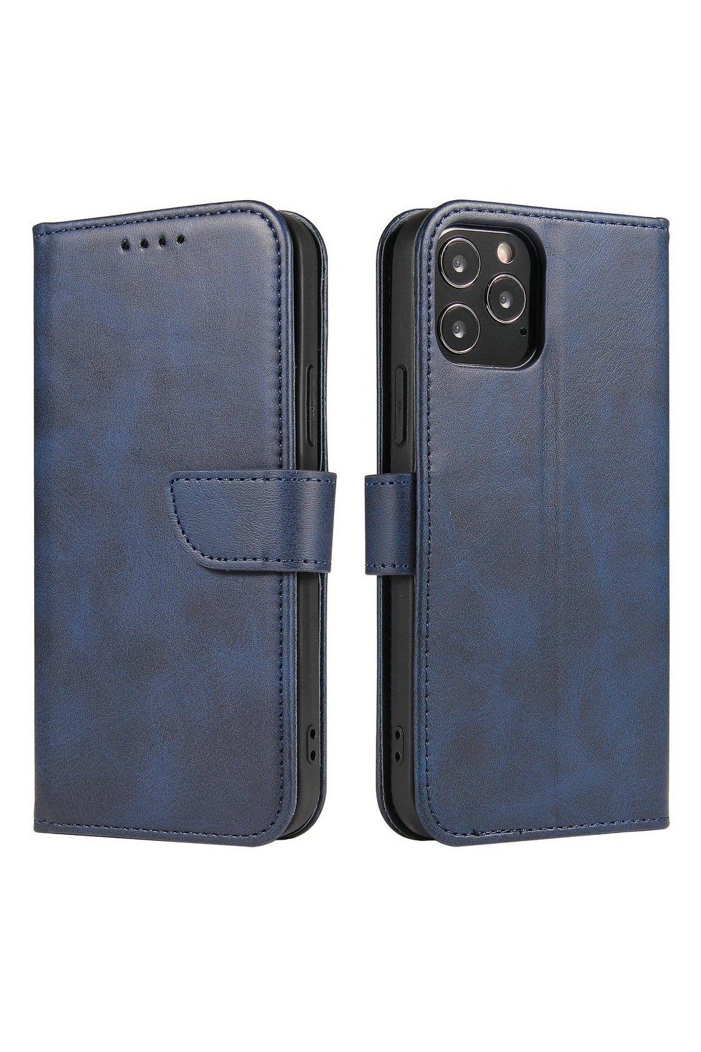 eng pl Magnet Case elegant bookcase type case with kickstand for Samsung Galaxy S21 5G S21 Plus 5G blue 66052 1