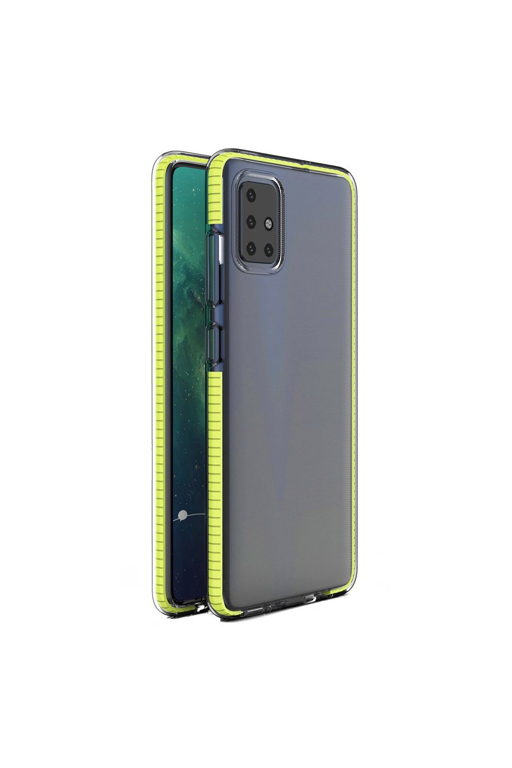 eng pl Spring Case clear TPU gel protective cover with colorful frame for Xiaomi Redmi Note 9 Pro Redmi Note 9S yellow 61319 1
