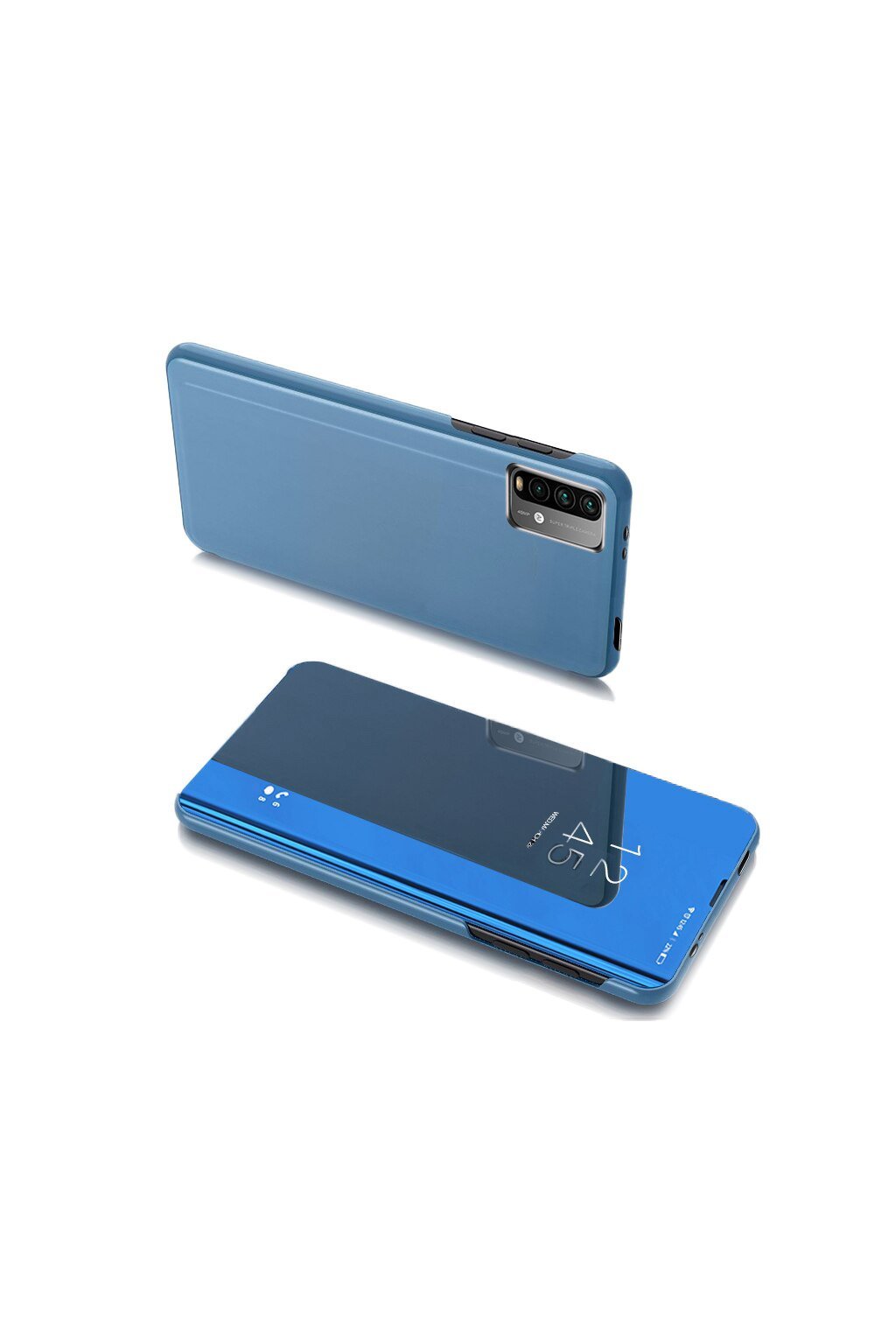 pol pl Clear View Case futeral etui z klapka Xiaomi Poco M3 Xiaomi Redmi 9T niebieski 66913 1