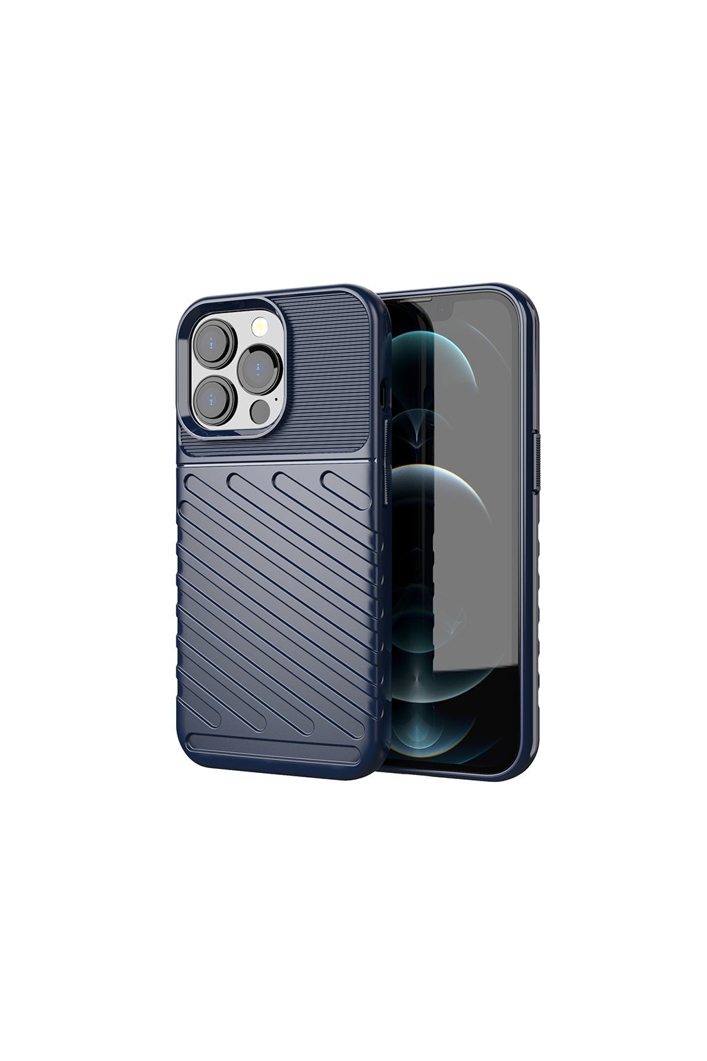 eng pl Thunder Case Flexible Tough Rugged Cover TPU Case for iPhone 13 Pro blue 74323 1