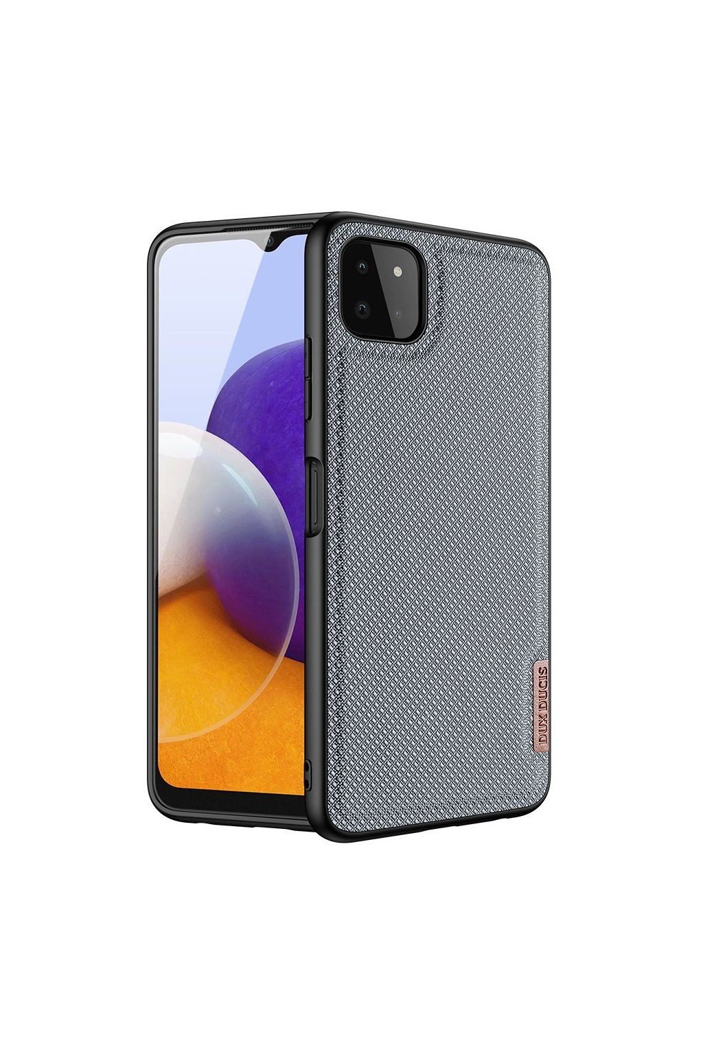 eng pl Dux Ducis Fino case covered with nylon material for Samsung Galaxy A22 5G gray 72329 1