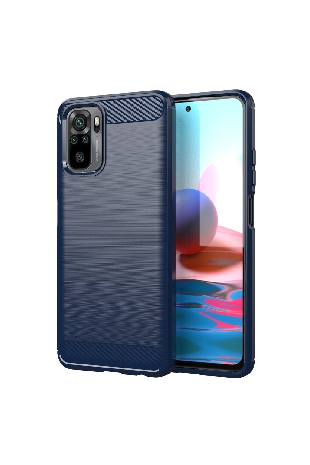 51699 ohebny carbon kryt na xiaomi redmi note 10 redmi note 10s modry