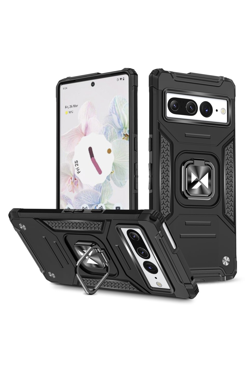 53244 wozinsky armor kryt s prstynkem na google pixel 7 pro cerny