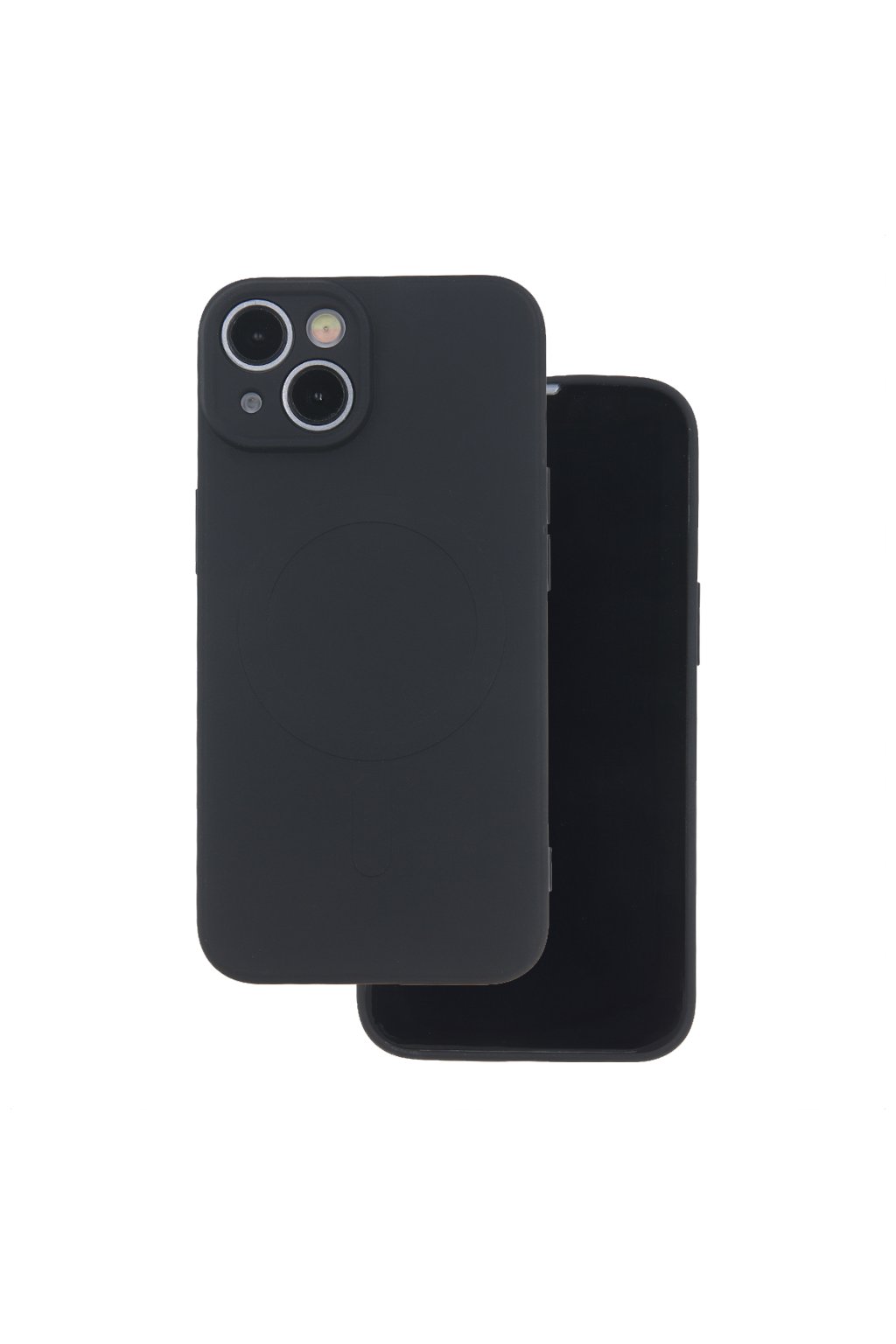 76086 simple color mag case for samsung galaxy a15 4g a15 5g black