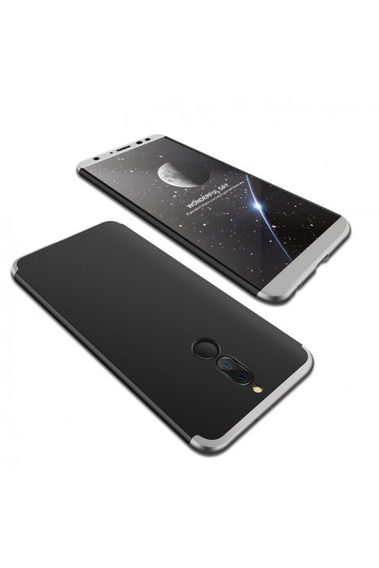 360 oboustranný kryt na Huawei Mate 10 Lite stříbrnočerný 1