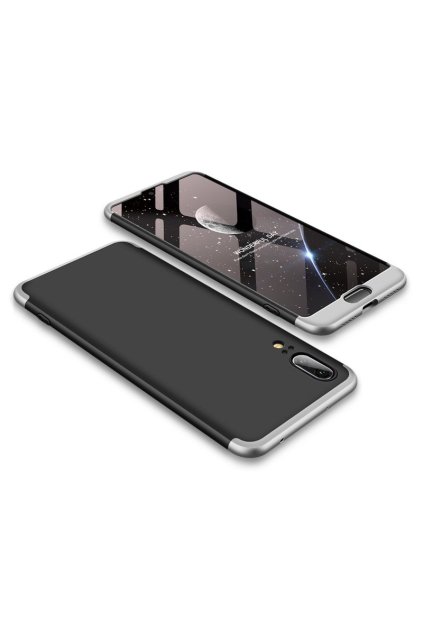 eng pl 360 Protection Front and Back Case Full Body Cover Huawei P20 black silver 39567 1