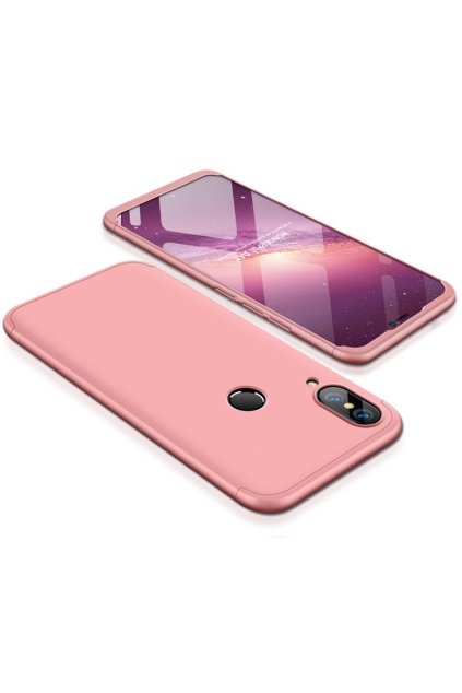 360 osbousranný kryt na huawei p20 lite růžový