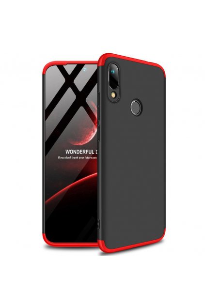 eng pl GKK 360 Protection Case Front and Back Case Full Body Cover Huawei Y6 2019 black red 50067 1