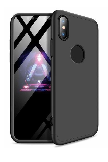 360 obojstranný kryt na iPhone 7 / iPhone 8 - čierny