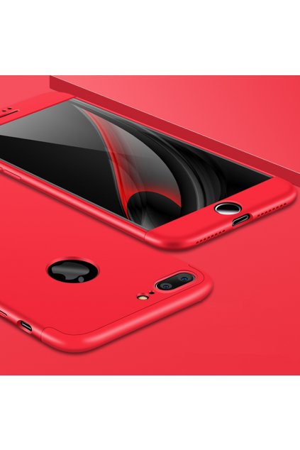 360 oboustranný kryt na iPhone 7 Plus, iPhone 8 Plus červený 8