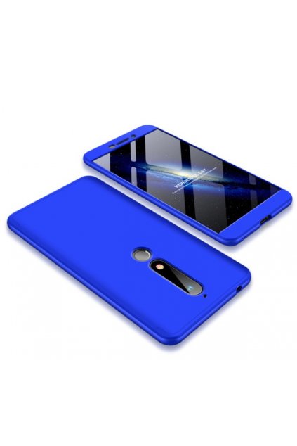 oboustranný kryt 360 na Nokia 6.1 modrý tit