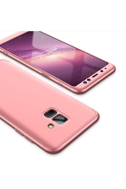 oboustranný kryt 360 na samsung A6 růžový tit