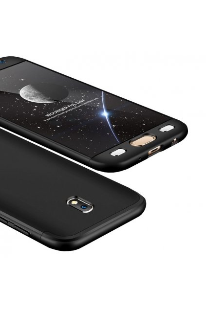 360 obojstranný kryt na Samsung Galaxy J7 2017 - čierny